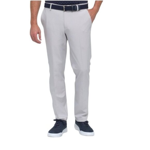 Dunning Golf Pants Gray Flat Loose Dry Fitting Performance Mens Size 30 x 30 - Picture 1 of 10